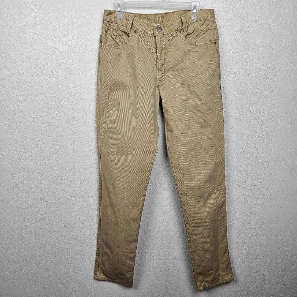 Vintage Roughrider By Circle T Jeans Women's 31 Tan High Rise Bareback Cowgirl - Picture 5 of 12